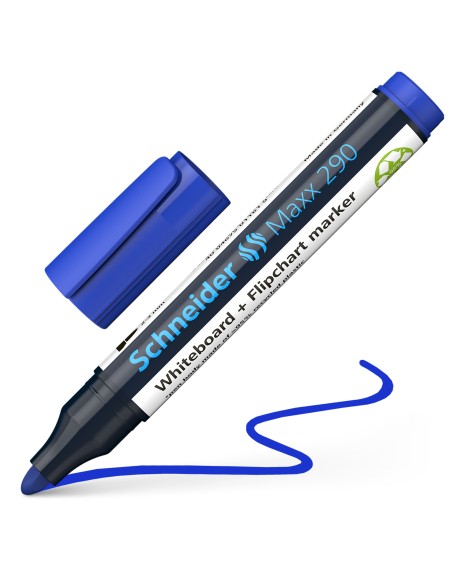 Whiteboard marker Schneider 290, bullet tip, blue (O)