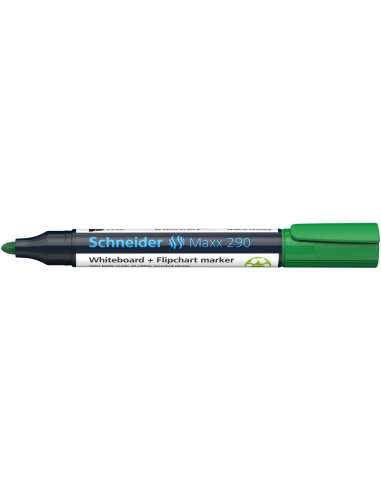 Whiteboard marker Schneider 290, bullet tip, green (O)