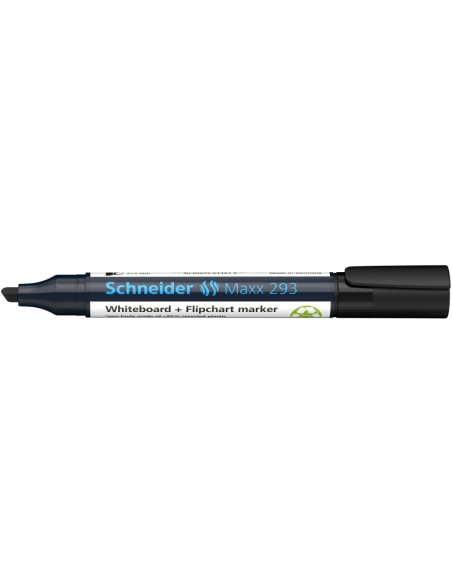 Valgetahvlimarker Schneider 293, lõigatud ots, must