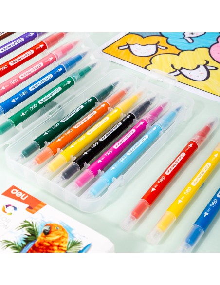 Felt Pen Deli 12 colors Deli