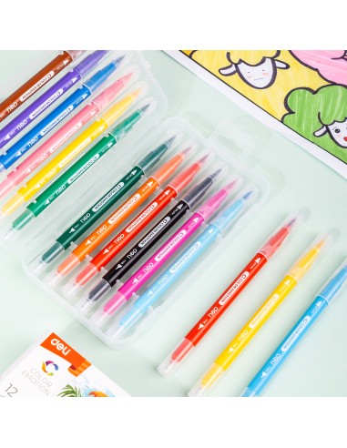 Felt Pen Deli 12 colors Deli