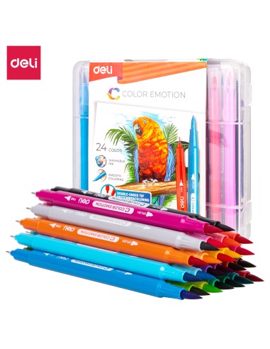 Felt Pen Deli 24 colors Deli