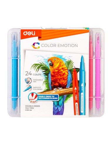 Felt Pen Deli 24 colors Deli