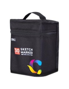 Marker DELI Sketch kahepoolsed 30-värvi 2
