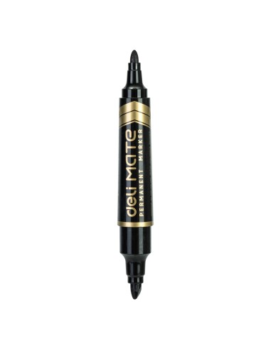 Permanent Marker Deli Chisel tip:2.5mm,Bullet tip:1.8mm Deli