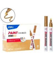 Paint Marker DELI Bullet tip: 2.0mm golden