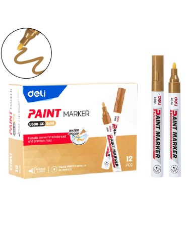 Paint Marker DELI Bullet tip: 2.0mm golden