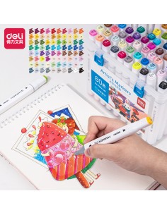 Sketch Marker DELI 80 colors asst.