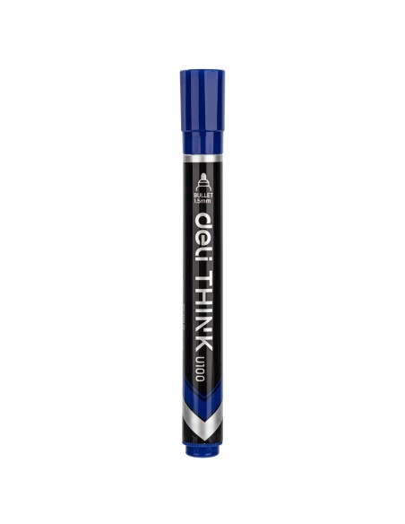 Permanentne marker DELI U100 ümar 1.5mm sinine