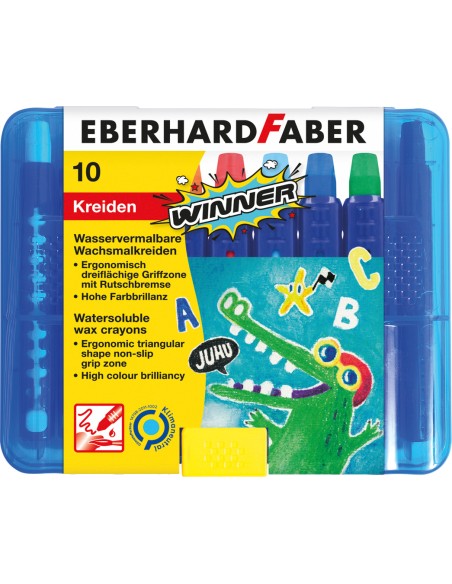 Wax crayons Winner water-soluble 10 pcs