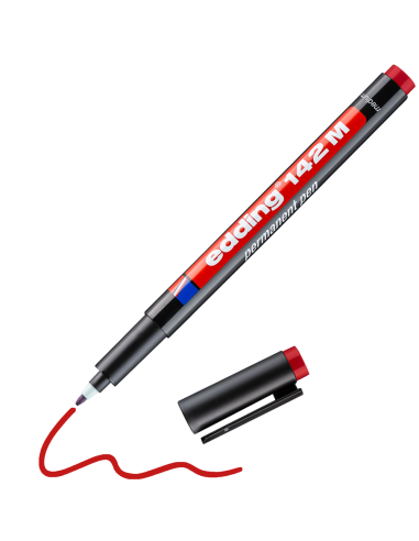 Kilemarker Edding 142M Punane, 1mm