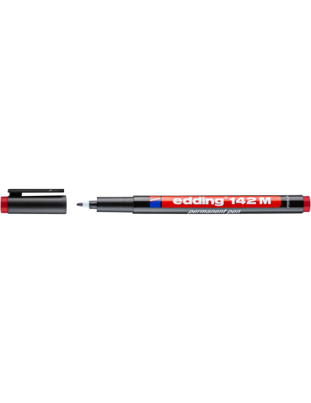 edding 142 M permanent pen red