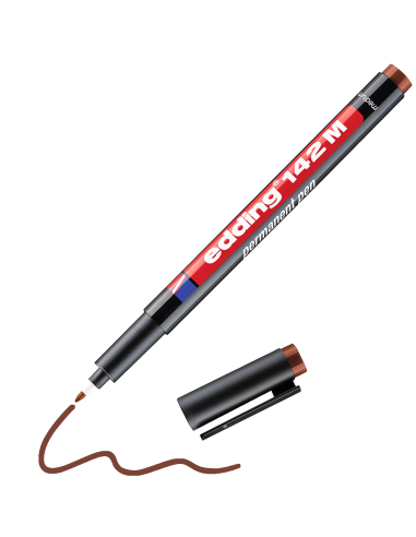 Permanent pen Edding 142 M brown