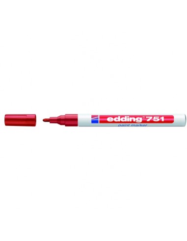 Värvimarker Edding 751 permanentne, Punane, 1-2mm