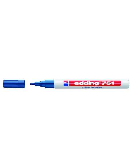 Värvimarker Edding 751 permanentne, Sinine, 1-2mm
