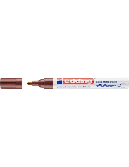 Värvimarker Edding 750 permanentne, 2-4 mm pruun