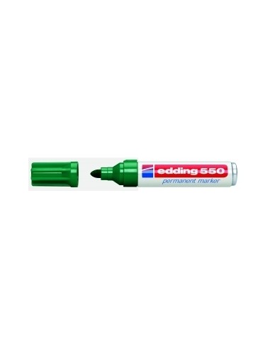 Permanentne marker Edding 550 ümara otsaga roheline 3-4mm
