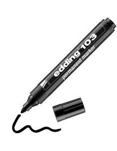 edding 103 permanent marker black