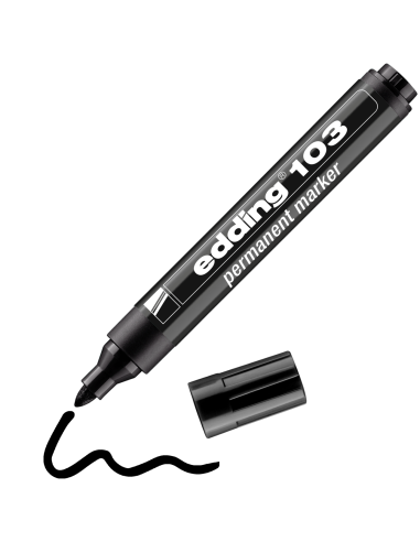 edding 103 permanent marker black