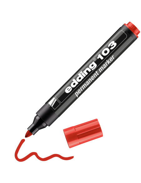 edding 103 permanent marker red