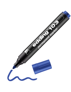 Permanentne marker Edding 103 sinine, 1,5-3mm