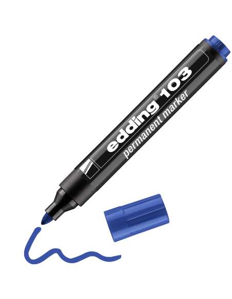 Permanentne marker Edding 103 sinine, 1,5-3mm