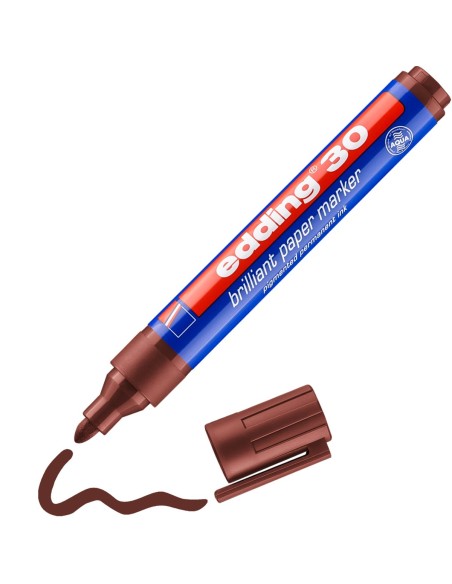 edding 30 brilliant paper marker brown