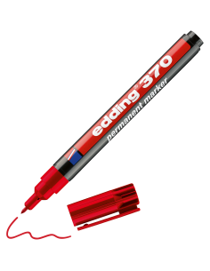 edding 370 permanent marker red