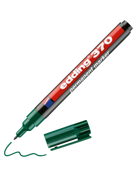 Permanentne marker Edding 370, 1mm roheline