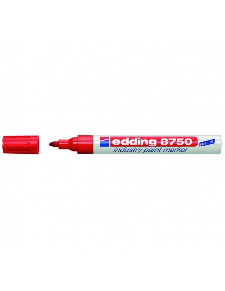 Värvimarker Edding 8750 permanente, Punane, 2-4mm