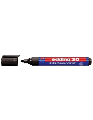 edding 30 brilliant paper marker black