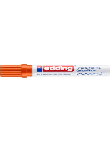 Värvimarker Edding 4040 dekoreerimiseks, 1-2 mm oranz