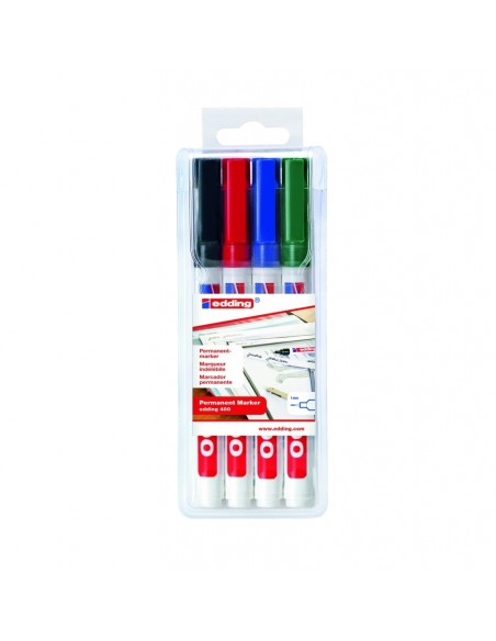 edding 400 permanent marker set of 4 assorted