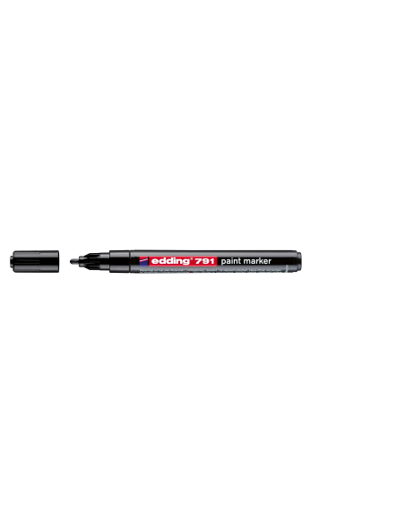 Värvimarker Edding 791, 1-2mm plastik kest, permanentne, must