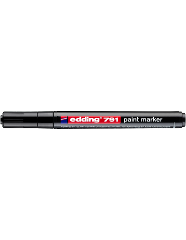 Värvimarker Edding 791, 1-2mm plastik kest, permanentne, must