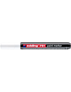 Värvimarker Edding 791, 1-2mm plastik kest, permanentne, valge 2