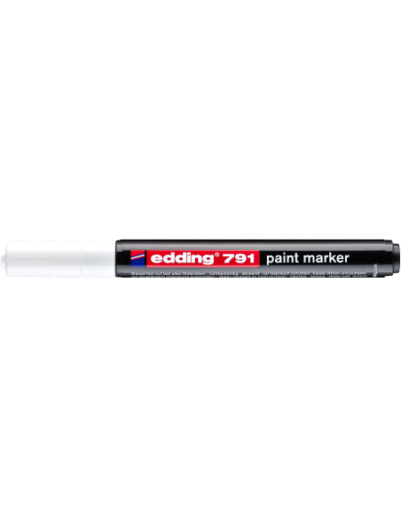 Värvimarker Edding 791, 1-2mm plastik kest, permanentne, valge