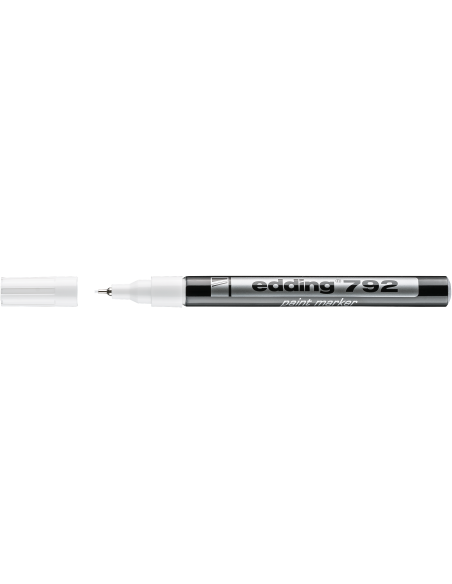 Värvimarker Edding 792, 0.8mm plastik kest, permanentne, valge