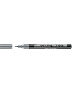 Värvimarker Edding 792, 0.8mm plastik kest, permanentne, hõbe
