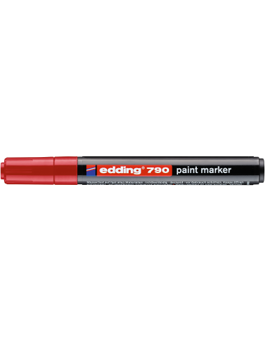 Värvimarker Edding 790, 2-3mm plastik kest, permanentne, punane