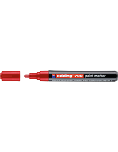 Värvimarker Edding 790, 2-3mm plastik kest, permanentne, punane 2