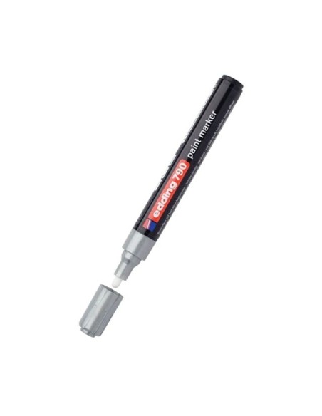 Värvimarker Edding 790, 2-3mm plastik kest, permanente, hõbe