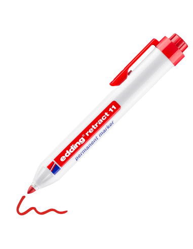 edding retract 11 permanent marker red