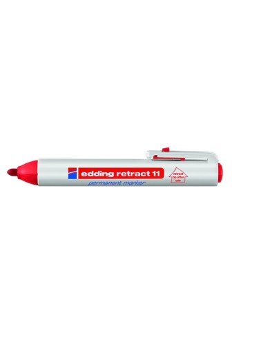edding retract 11 permanent marker red