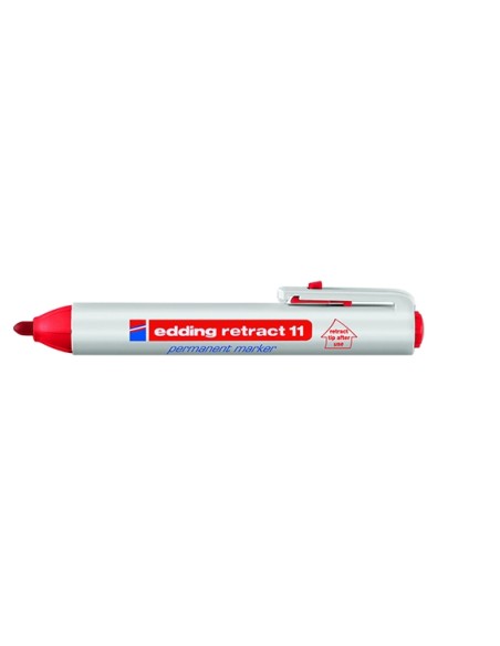 Permanentne marker Edding 11 klõpsuga punane