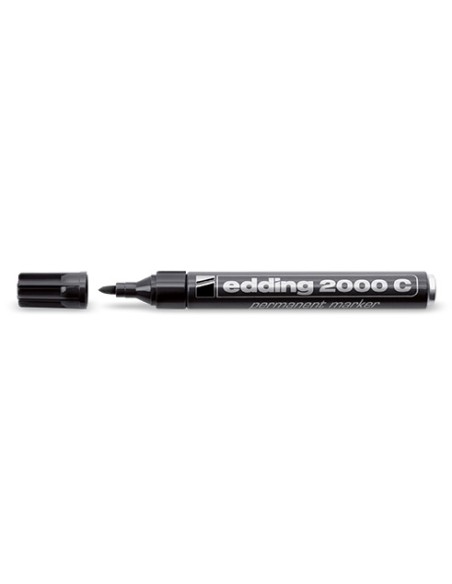 Permanentne marker Edding 2000C 1,5-3mm, ümar ots, must