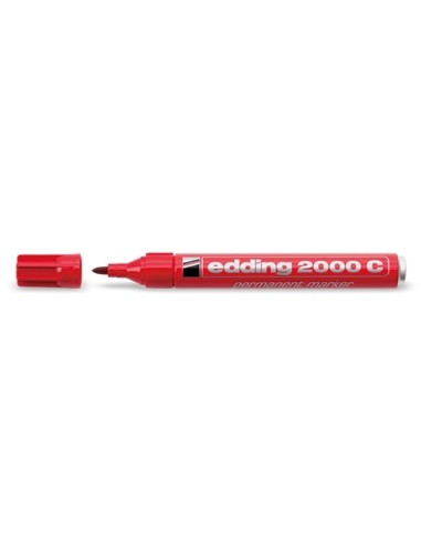 Permanentne marker Edding 2000C 1,5-3mm, ümar ots, punane