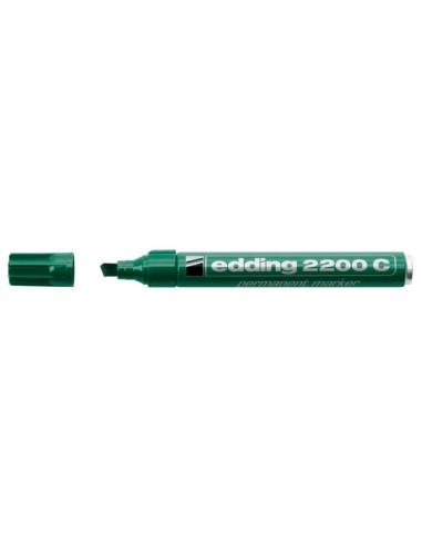 Permanentne marker Edding 2200C 1-5mm, lõigatud ots, roheline
