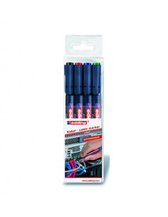 Kaablimarker Edding 8407 komplekt 4 värvi