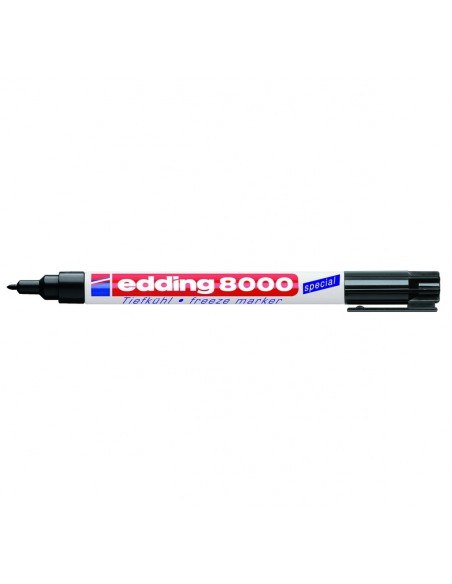 Permanentne marker Edding 8000 Must, 1mm külmakindel